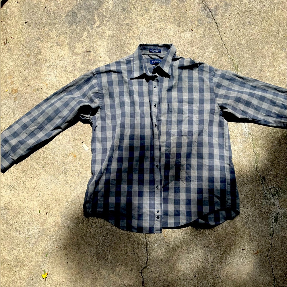Men’s Large Vintage Flannel | Button up | Size (L) Large | Van Heusen